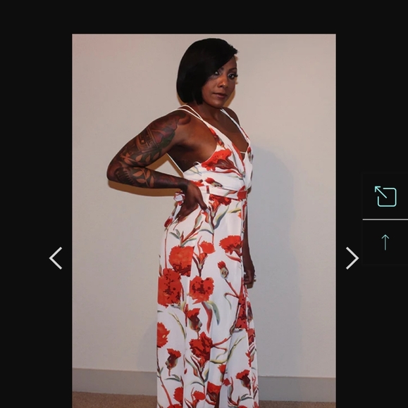 Strappy jumpsuit floral print - Picture 3 of 4